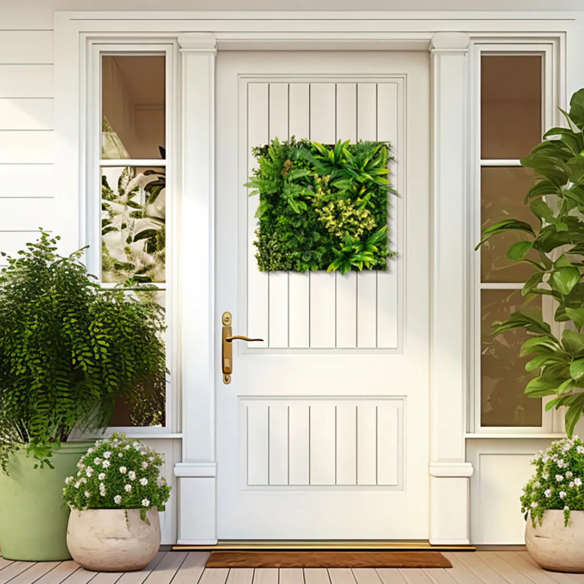 MI - Zhejiang Focus-On Import u0026 Export Co., LTD. 3D Hanging Greenery Hedge (Set of 2)