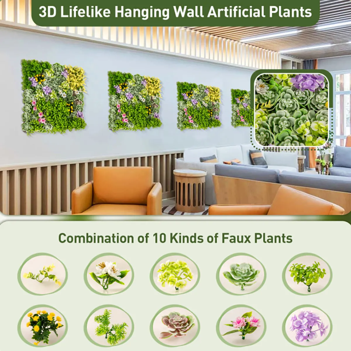 MI - Zhejiang Focus-On Import u0026 Export Co., LTD. 3D Hanging Succulents (Set of 2)