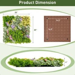 MI - Zhejiang Focus-On Import u0026 Export Co., LTD. 3D Hanging Succulents (Set of 2)