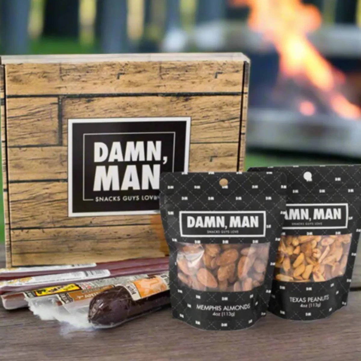 Sugar Plum Inc Damn, Man Gourmet Nuts and Exotic Meats Box