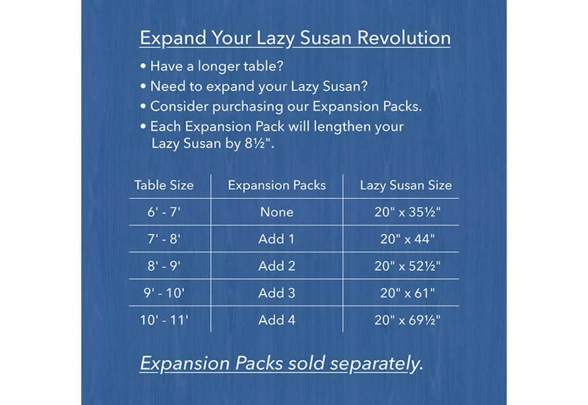The Lazy Susan Revolution Inc. Dinner Table Lazy Susan
