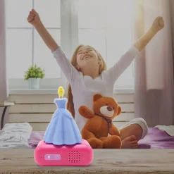 LEXIBOOK AMERICA INC Disney Cinderella Digital Alarm Clock with Nightlight