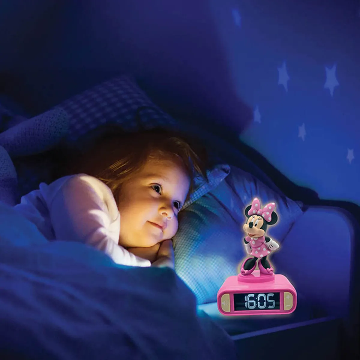 LEXIBOOK AMERICA INC Disney Minnie Mouse Digital Alarm Clock with Nightlight