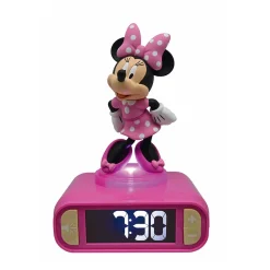 LEXIBOOK AMERICA INC Disney Minnie Mouse Digital Alarm Clock with Nightlight