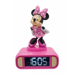 LEXIBOOK AMERICA INC Disney Minnie Mouse Digital Alarm Clock with Nightlight