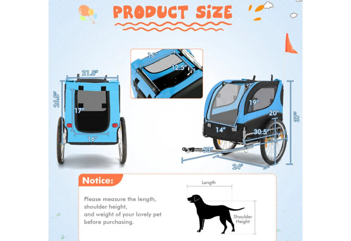 Malabi Design LTD Dog Bike Trailer