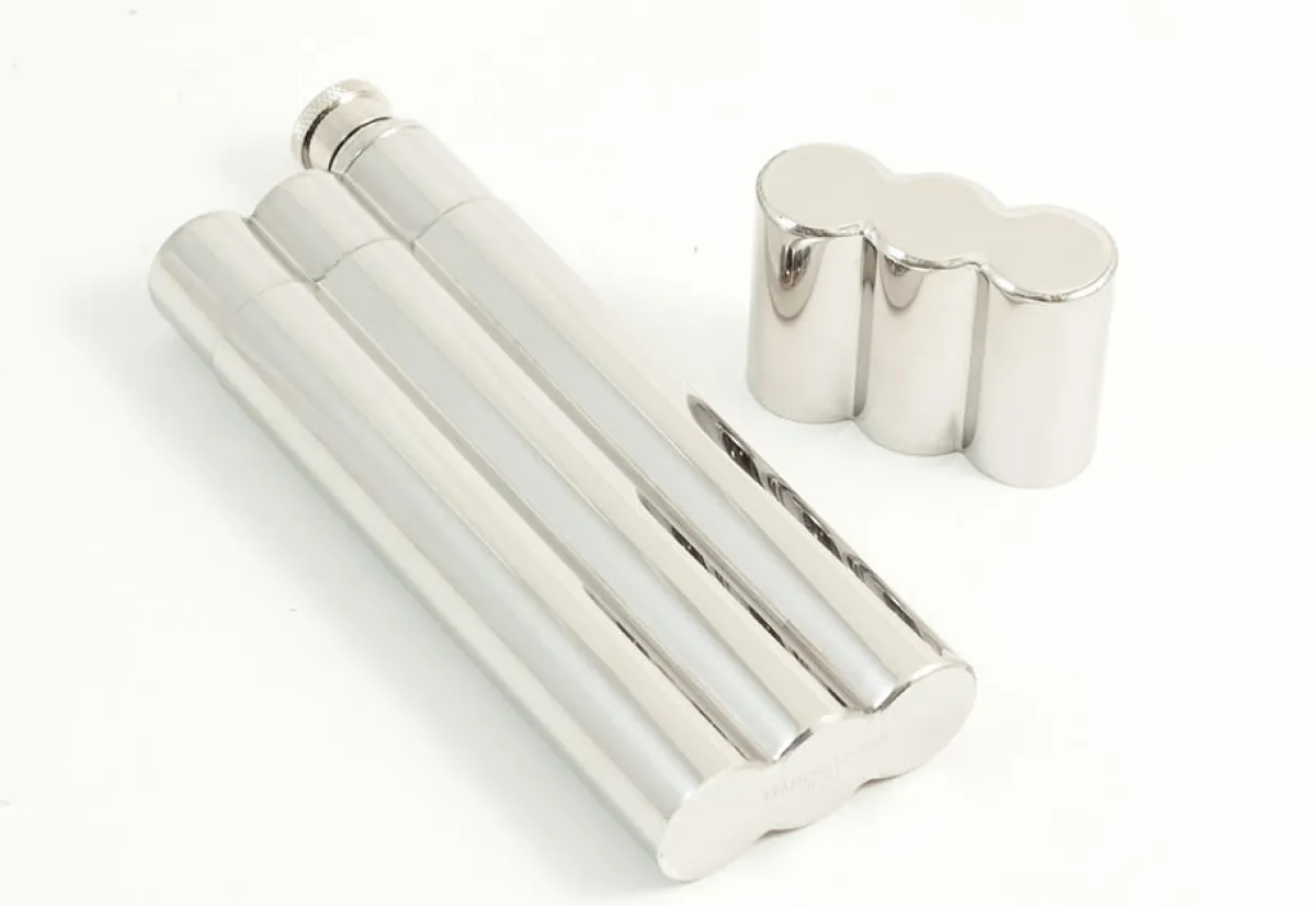 Bey-Berk International Inc Double Cigar Holder And Flask