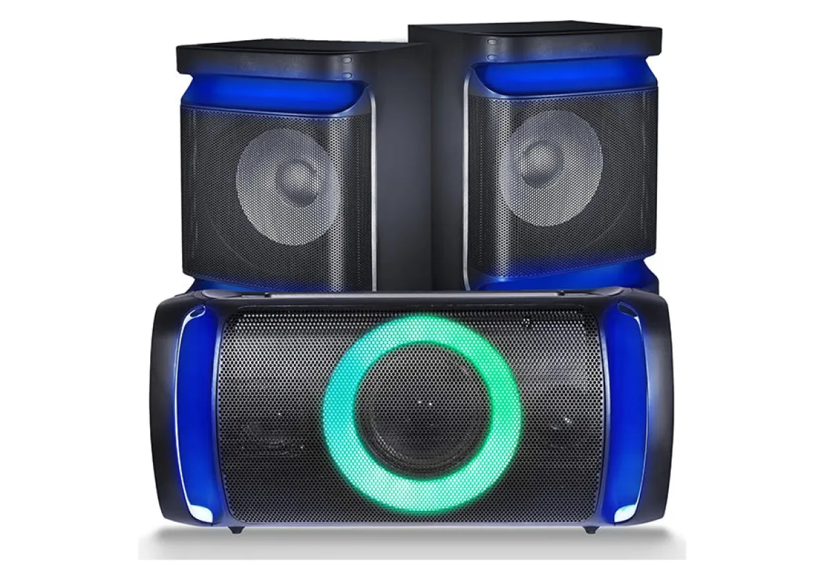 Innovative Concepts u0026 Design dba Gemini Sound Dual 8" Home Stereo System With LED Party Lighting