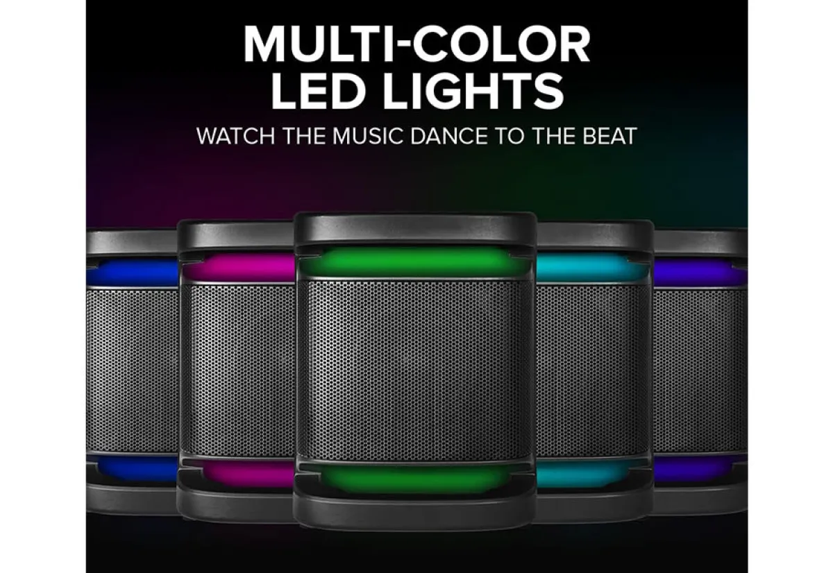 Innovative Concepts u0026 Design dba Gemini Sound Dual 8" Home Stereo System With LED Party Lighting