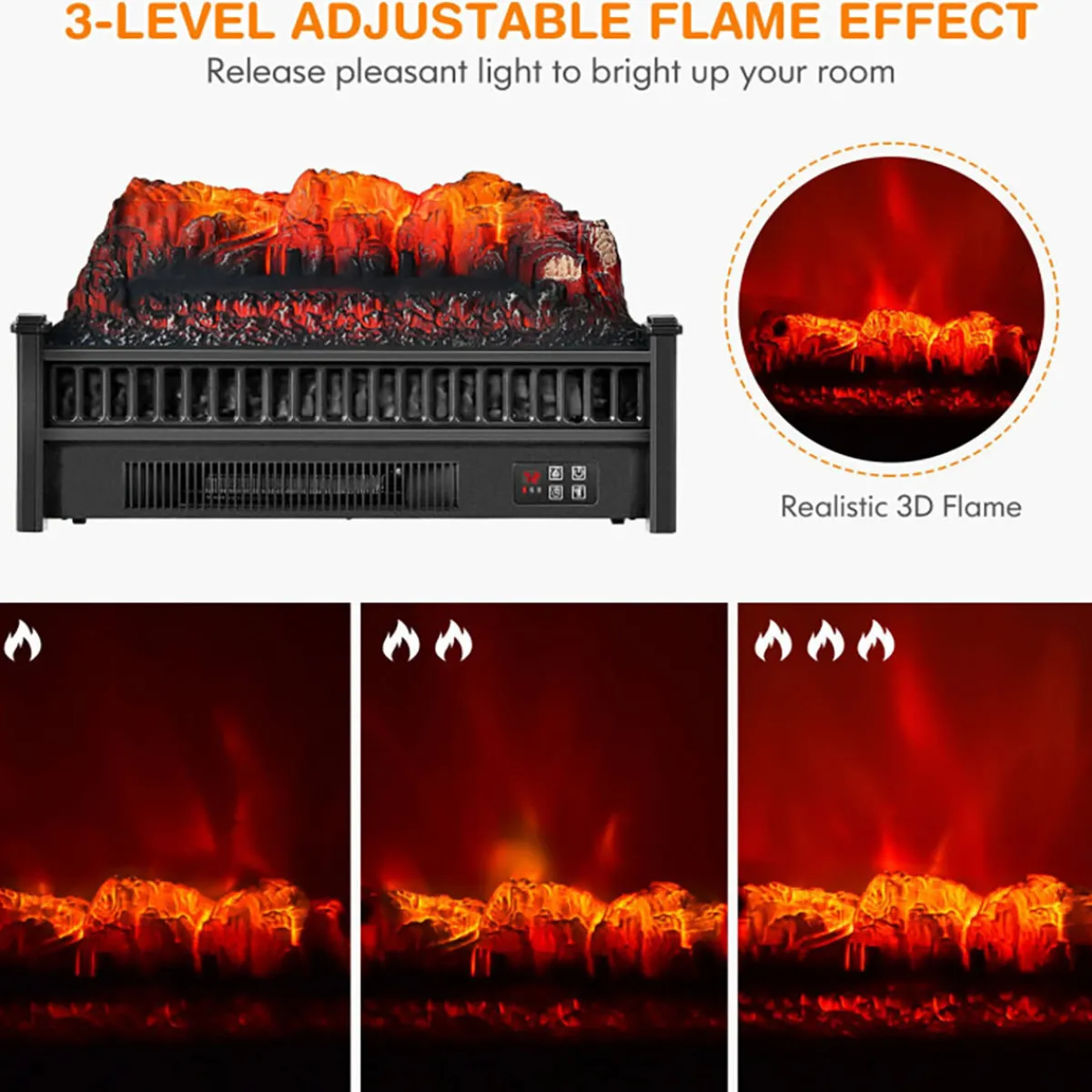 GoPlus (Costway) Electric Fireplace Log Set Heater