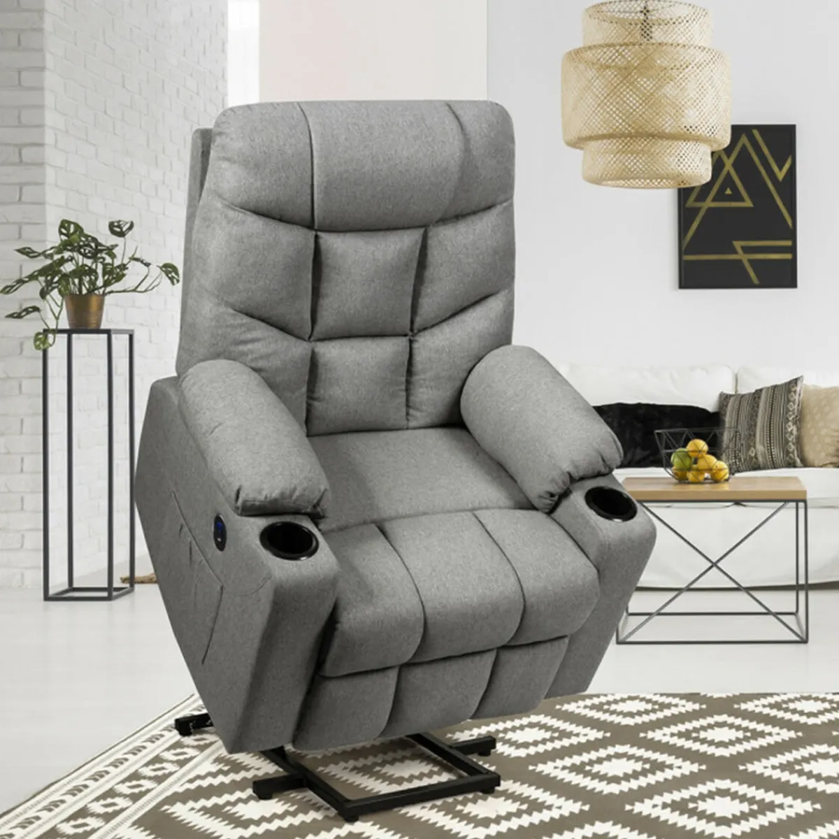 daylight24 Electric Power Lift Heated Massage Chair Recliner