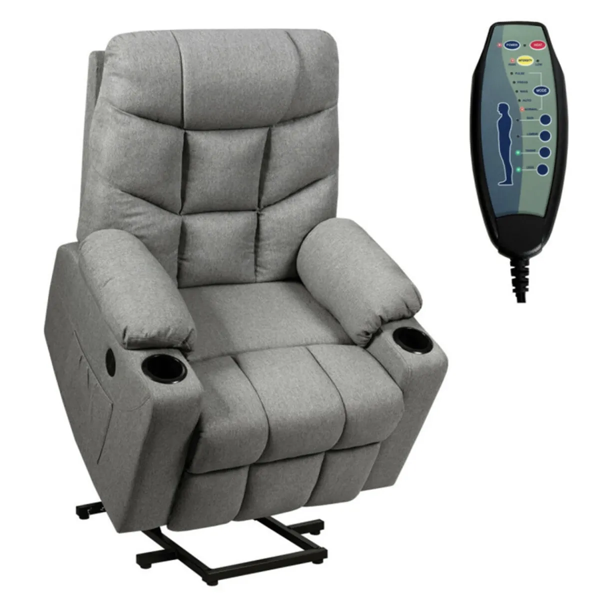 daylight24 Electric Power Lift Heated Massage Chair Recliner