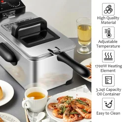 The Future Products, Inc. Electric Stainless Steel Deep Fryer