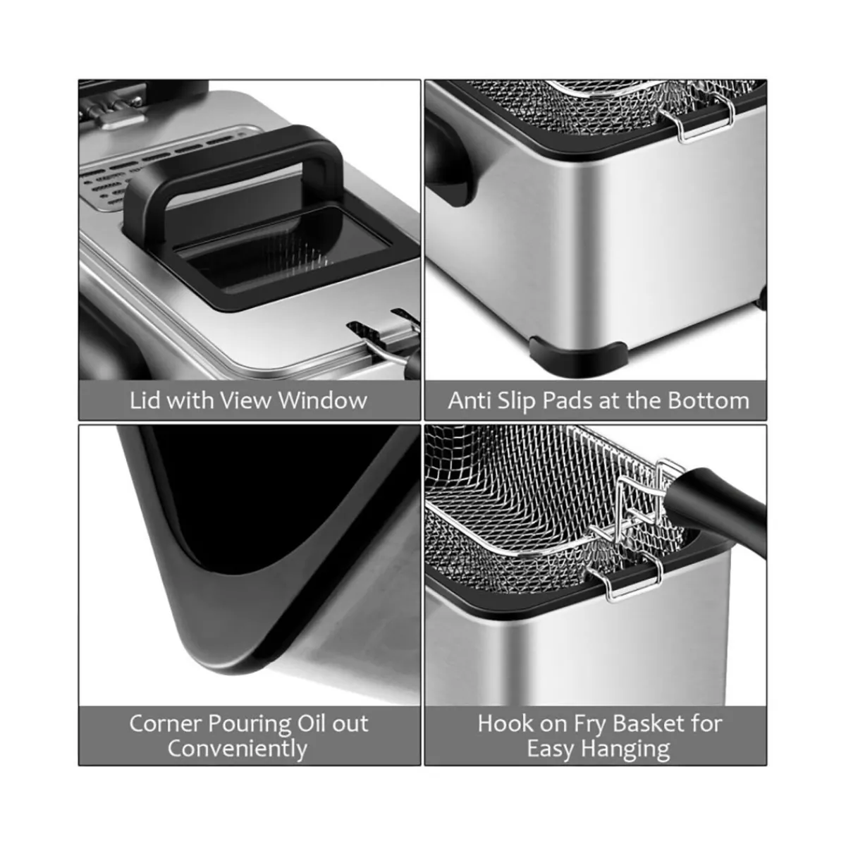 The Future Products, Inc. Electric Stainless Steel Deep Fryer