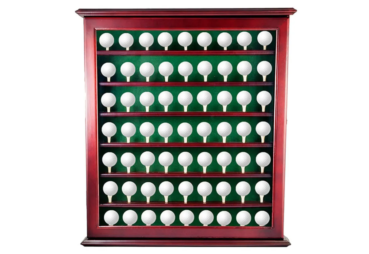 Golf Gifts and Gallery Executive 63 Golf Ball Display Cabinet