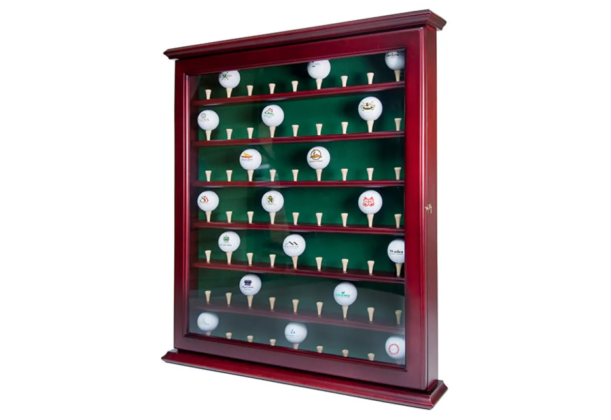 Golf Gifts and Gallery Executive 63 Golf Ball Display Cabinet