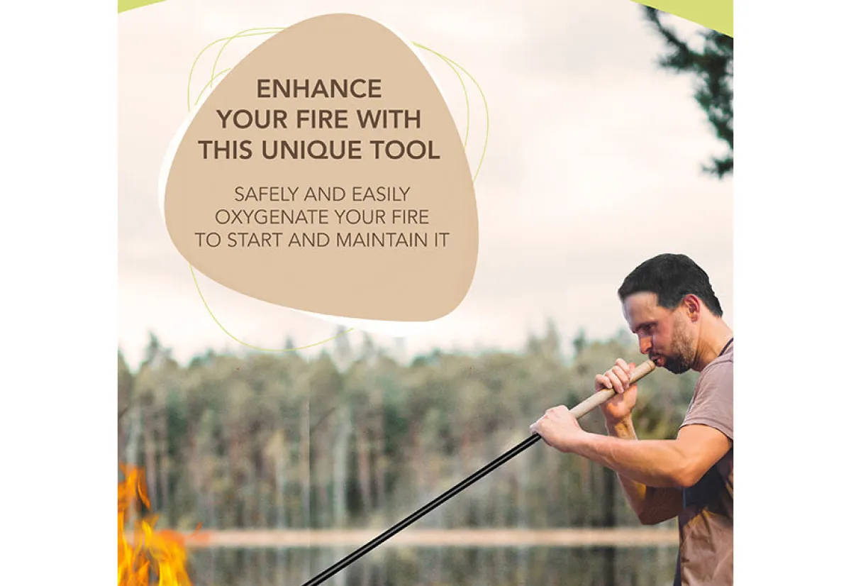 Masontops Inc Extendable Fire Poker and Blower