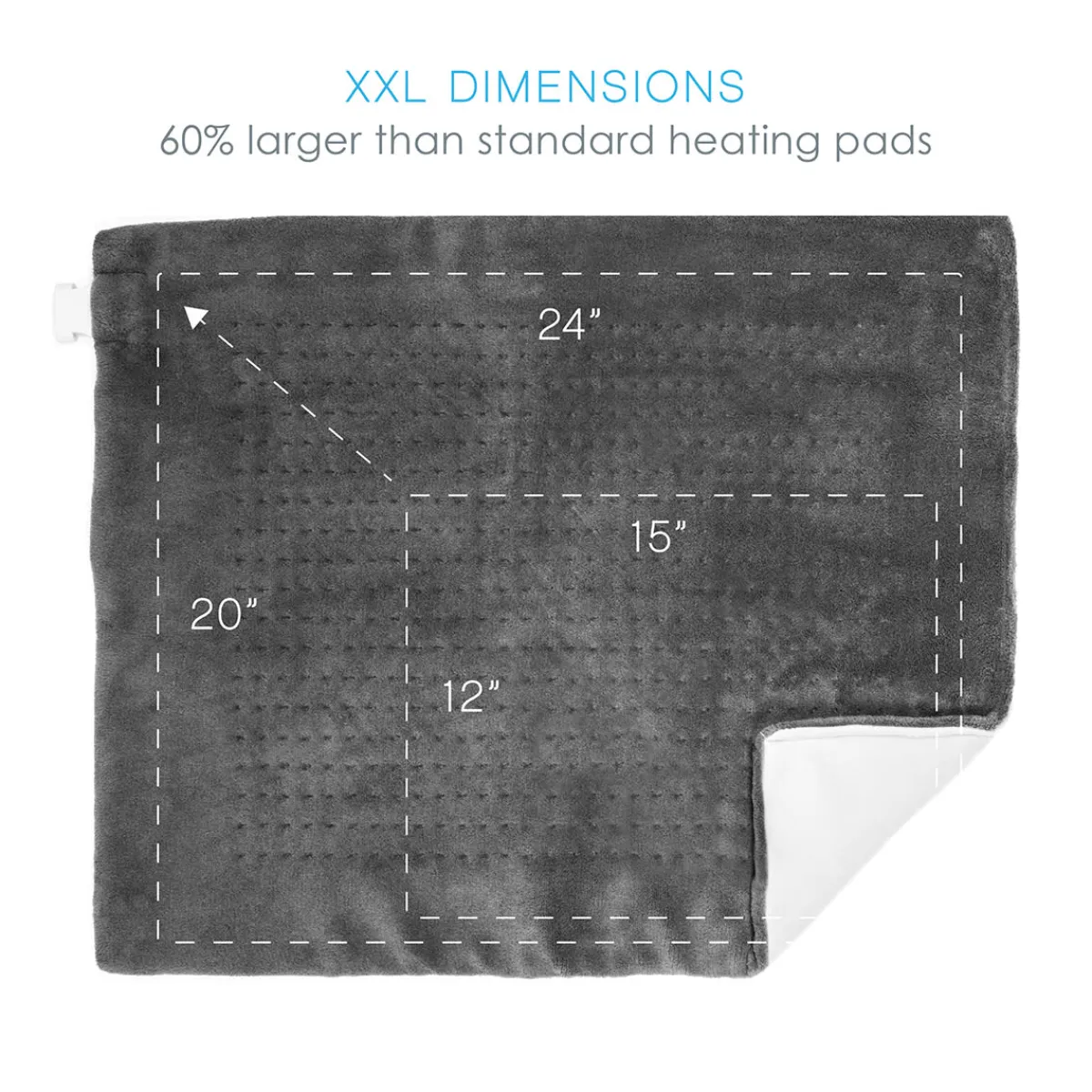 Sharper Image Extra-Wide Heating Pad