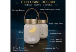 Sharper Image Firefly Sound Machine with Alarm Clock and Bluetooth Speaker