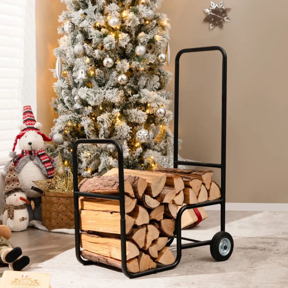 Shinerich International Inc Firewood Log Cart Carrier