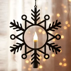 Camelot SI, LLC Flameless Hanging Snowflake Candles (Set of 4)