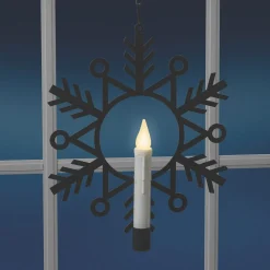 Camelot SI, LLC Flameless Hanging Snowflake Candles (Set of 4)
