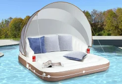 GoPlus (Costway) Floating Pool Lounge with Canopy