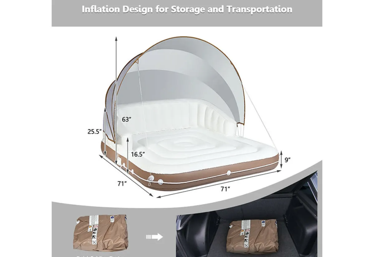 GoPlus (Costway) Floating Pool Lounge with Canopy
