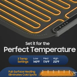 Sharper Image Foldable Food Warming Mat