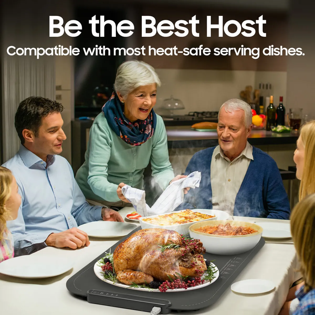 Sharper Image Foldable Food Warming Mat