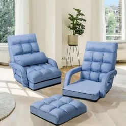 Sharper Image Folding Floor Chair Sofa Bed
