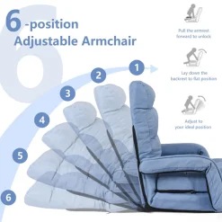 Sharper Image Folding Floor Chair Sofa Bed