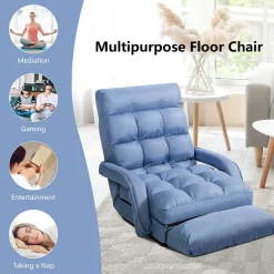 Sharper Image Folding Floor Chair Sofa Bed