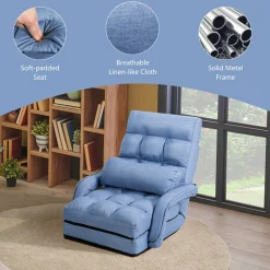 Sharper Image Folding Floor Chair Sofa Bed