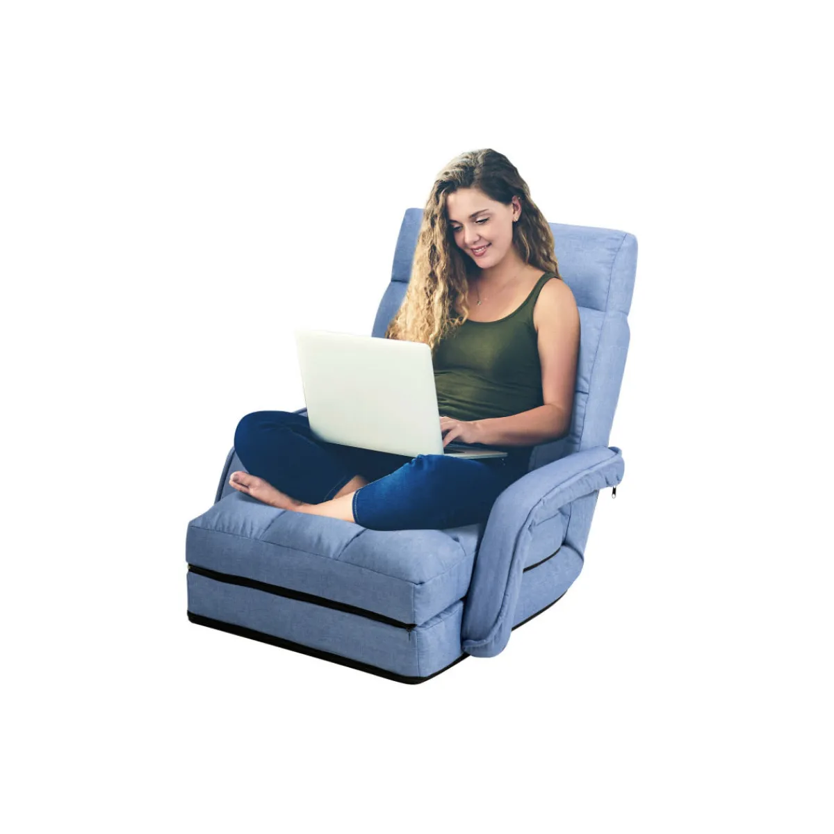 Sharper Image Folding Floor Chair Sofa Bed