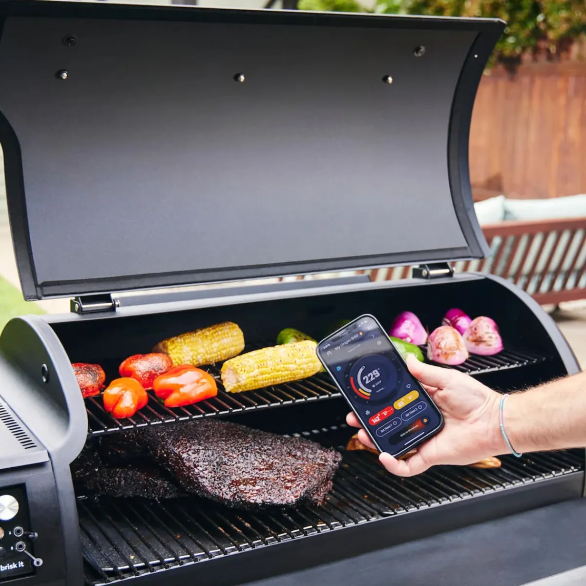 Brisk It Labs, Inc Front Folding Shelf for Smart Wood Pellet Smoker Grill