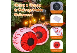 Mindscope Products Inc. 3-Ft. Inflatable Halloween Eyeballs (Set of 2)
