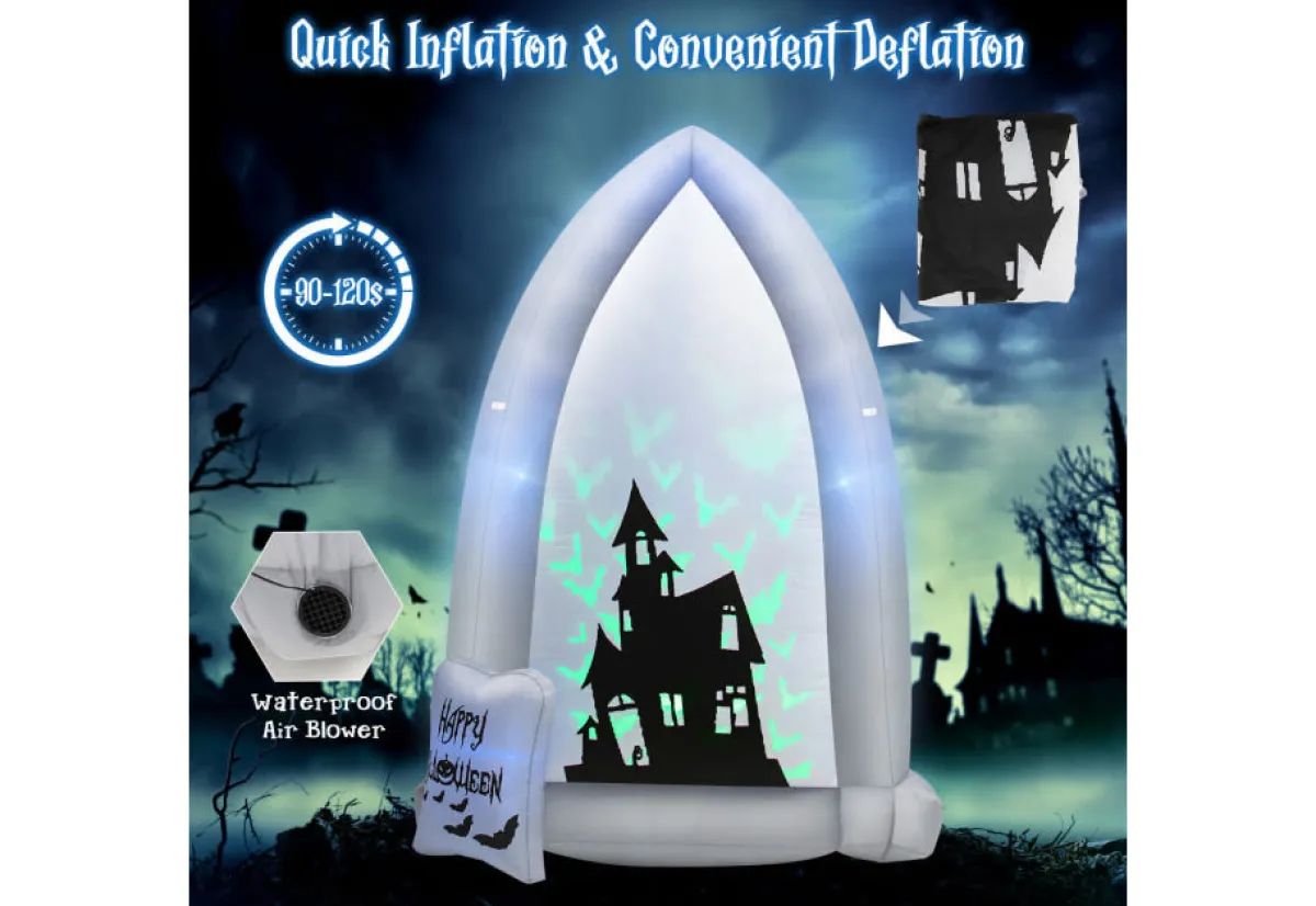 GoPlus (Costway) 7-Ft. Inflatable Halloween Tombstone