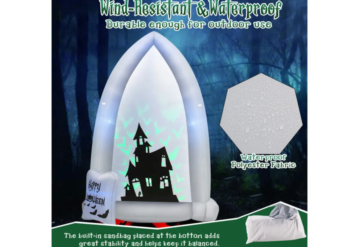 GoPlus (Costway) 7-Ft. Inflatable Halloween Tombstone