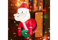 GoPlus (Costway) 3-Ft. Inflatable Santa Claus with Suction Cups