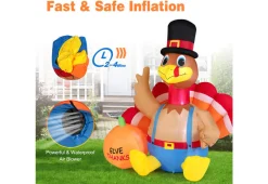 Mindscope Products Inc. 6-Ft. Inflatable Turkey