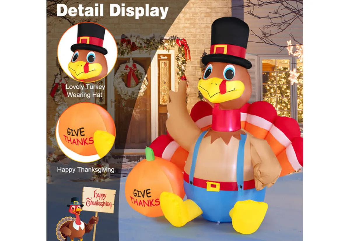 Mindscope Products Inc. 6-Ft. Inflatable Turkey