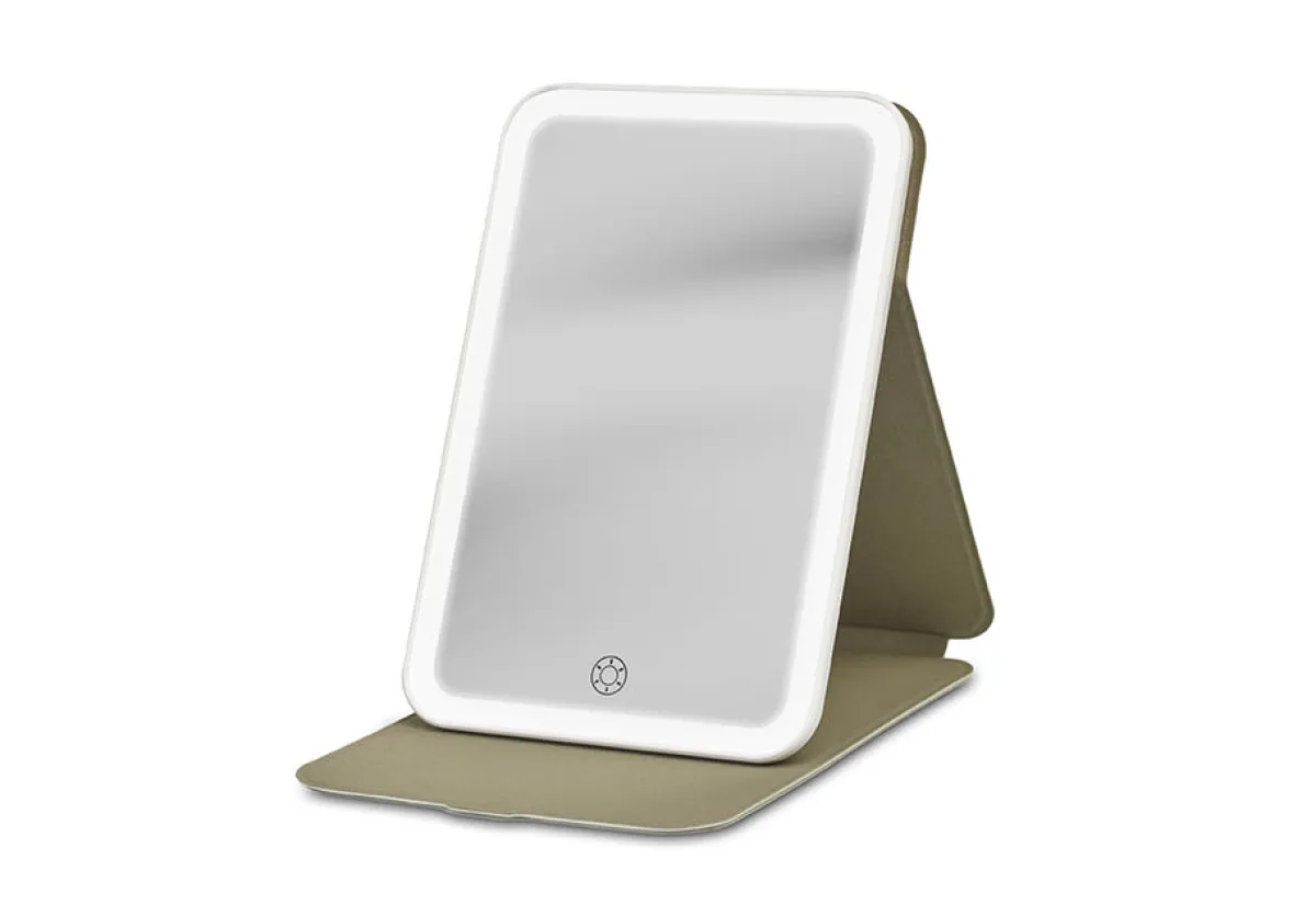 Sharper Image Full-Face LED Travel Mirror