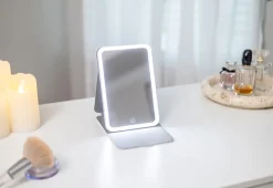 Sharper Image Full-Face LED Travel Mirror