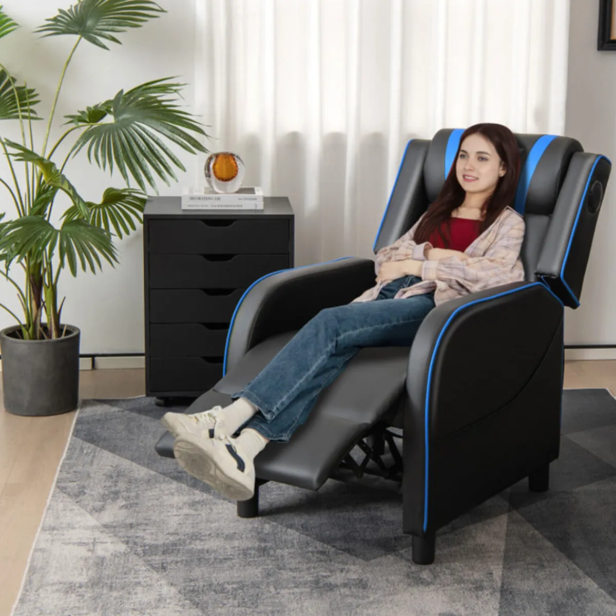 Sentry Industries, Inc. Gaming Massage Recliner Chair with tooth Speakers