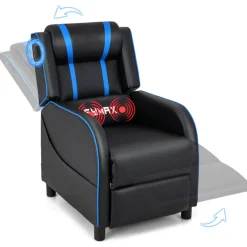 Sentry Industries, Inc. Gaming Massage Recliner Chair with tooth Speakers