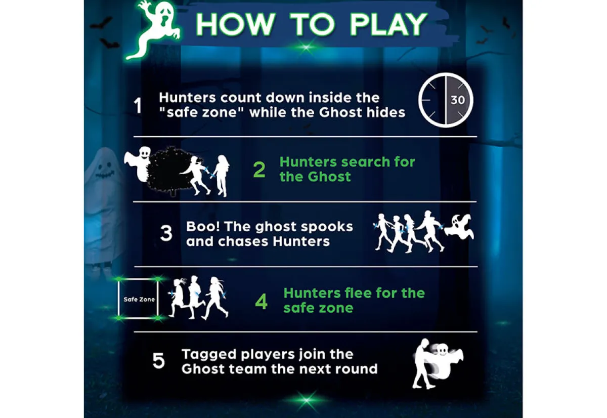 Starlux Games LLC Ghosts in the Graveyard Hide and Seek Tag
