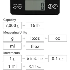Escali Corp dba Kitchen Supply Glass Digital Food Scale
