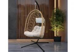Sharper Image Hanging Nest Chair with Stand