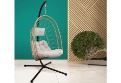 Sharper Image Hanging Nest Chair with Stand